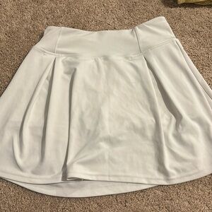 White tennis skort
